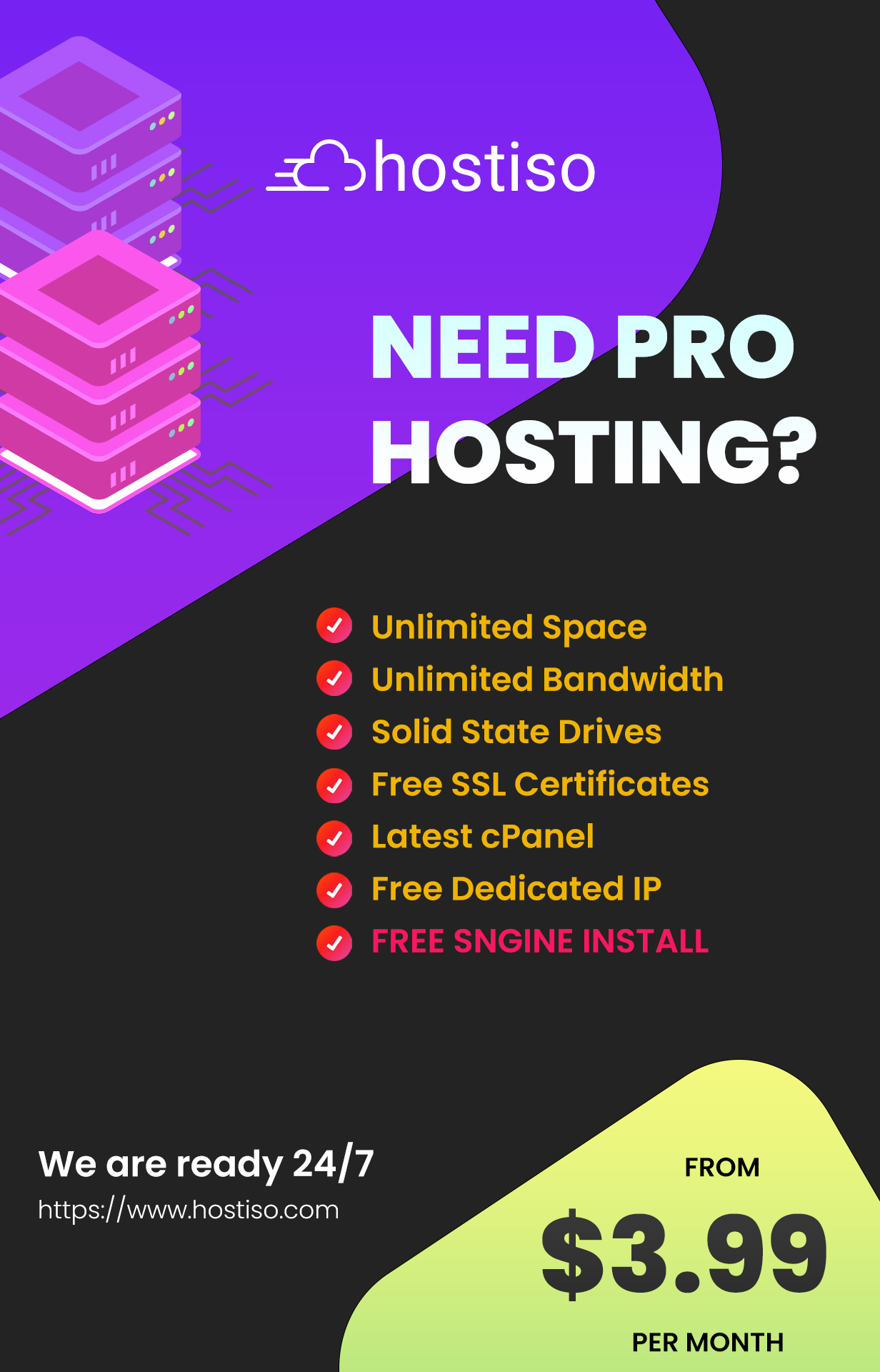 Need Pro Hosting for Sngine?