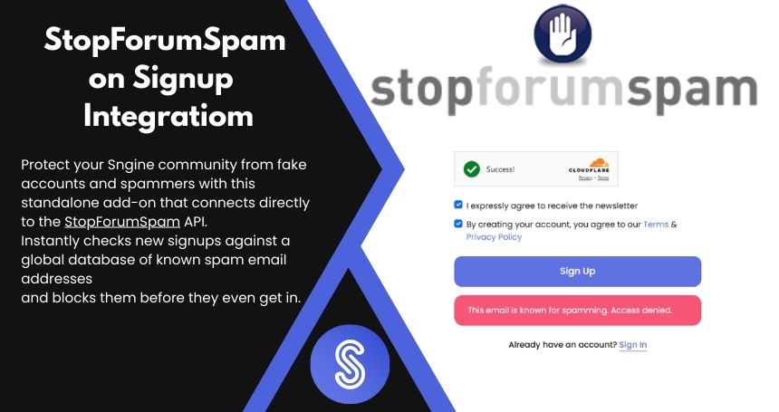 StopForumSpam Email Blocker Sngine Addon