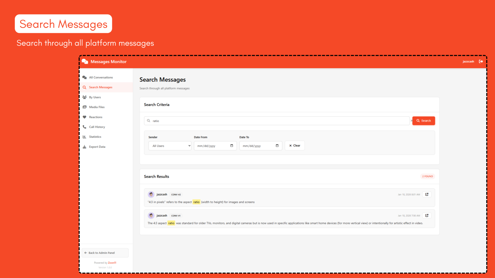 Messages Monitor for Sngine – Sngine