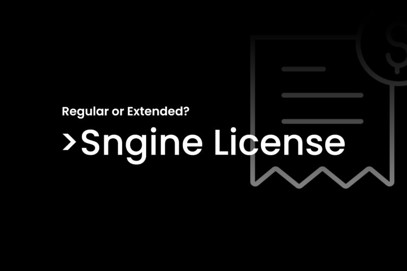 Sngine Licenses